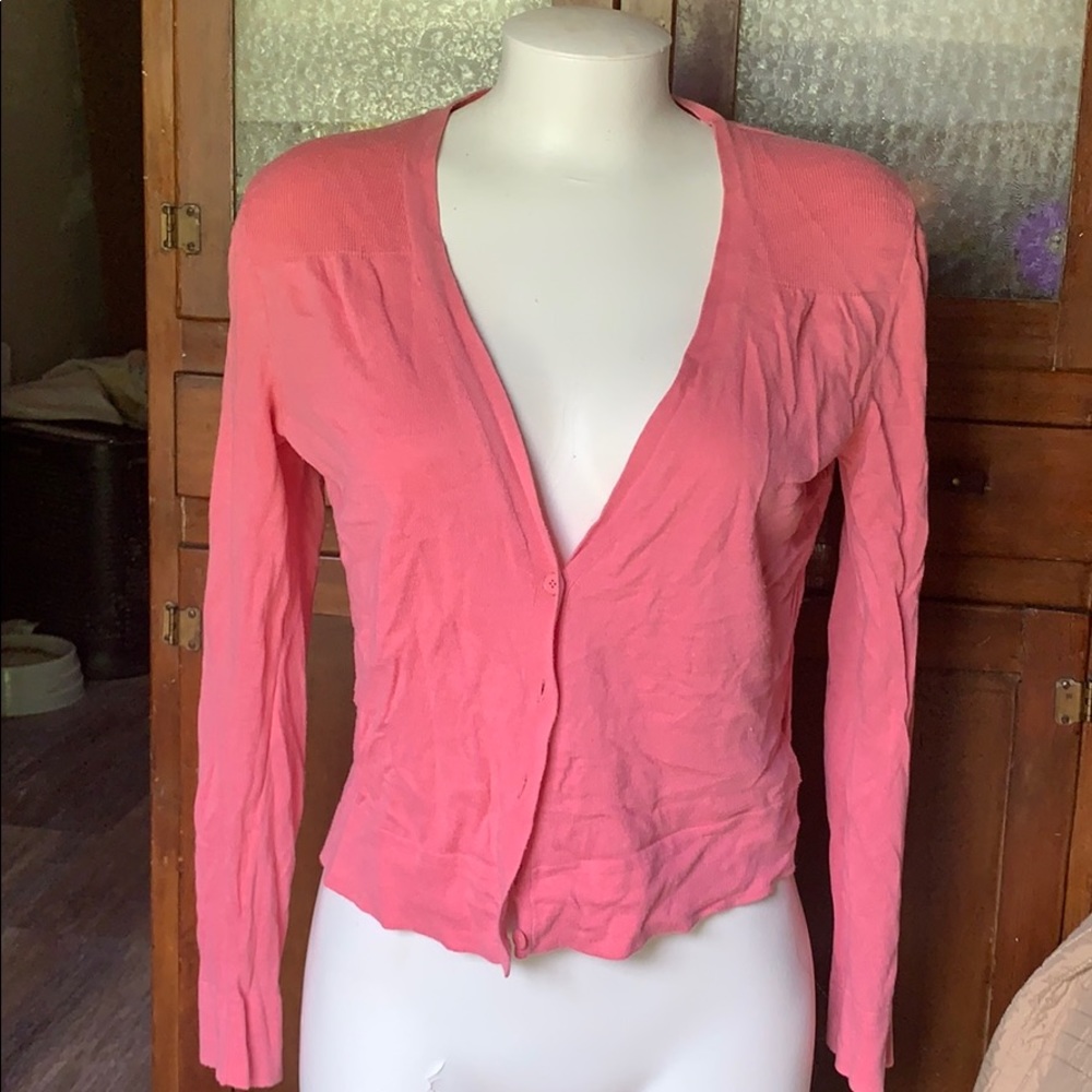 Pink cardigan